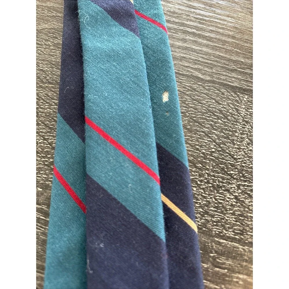 Ben Simon’s Vintage Silk Tie Striped Necktie Lincoln Omaha Nebraska USA Flaws